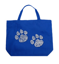 Load image into Gallery viewer, Meow Cat Prints - Large Word Art Tote Bag