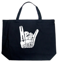 Load image into Gallery viewer, Heavy Metal - Large Word Art Tote Bag