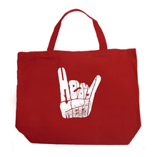 Load image into Gallery viewer, Heavy Metal - Large Word Art Tote Bag