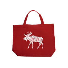 Load image into Gallery viewer, Moose  - Large Word Art Tote Bag