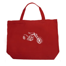 Load image into Gallery viewer, MOTORCYCLE - Large Word Art Tote Bag