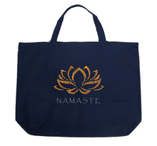 Load image into Gallery viewer, Namaste - Large Word Art Tote Bag