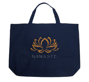 Namaste - Large Word Art Tote Bag