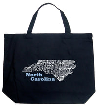 Load image into Gallery viewer, North Carolina - Large Word Art Tote Bag