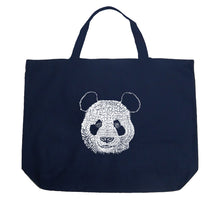 Load image into Gallery viewer, Panda - Large Word Art Tote Bag