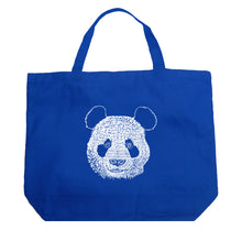 Load image into Gallery viewer, Panda - Large Word Art Tote Bag