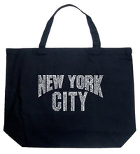 Load image into Gallery viewer, NYC NEIGHBORHOODS - Large Word Art Tote Bag
