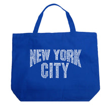 Load image into Gallery viewer, NYC NEIGHBORHOODS - Large Word Art Tote Bag