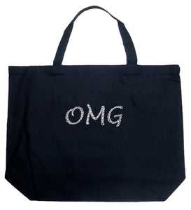 OMG - Large Word Art Tote Bag