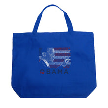 Load image into Gallery viewer, OBAMA AMERICA THE BEAUTIFUL - Large Word Art Tote Bag
