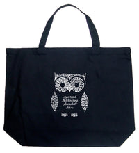 Load image into Gallery viewer, Owl - Large Word Art Tote Bag