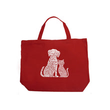 Load image into Gallery viewer, Dogs and Cats  - Large Word Art Tote Bag