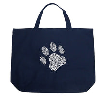 Load image into Gallery viewer, Dog Paw - Large Word Art Tote Bag