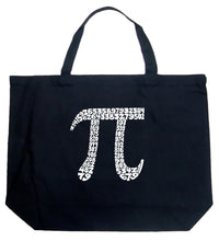 Load image into Gallery viewer, THE FIRST 100 DIGITS OF PI - Large Word Art Tote Bag