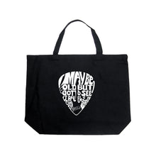 Load image into Gallery viewer, Guitar Pick  - Large Word Art Tote Bag