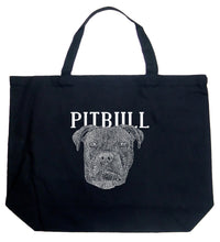 Load image into Gallery viewer, Pitbull Face - Large Word Art Tote Bag