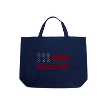 Load image into Gallery viewer, Proud To Be An American - Large Word Art Tote Bag