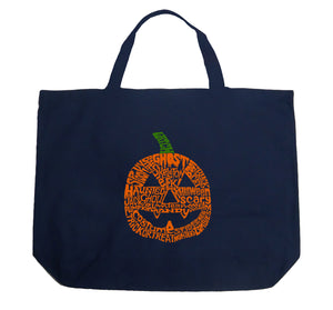 Pumpkin - Large Word Art Tote Bag