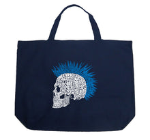 Load image into Gallery viewer, Punk Mohawk - Large Word Art Tote Bag
