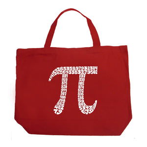 THE FIRST 100 DIGITS OF PI - Large Word Art Tote Bag