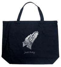 Load image into Gallery viewer, Prayer Hands - Large Word Art Tote Bag