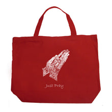Load image into Gallery viewer, Prayer Hands - Large Word Art Tote Bag