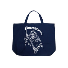 Load image into Gallery viewer, Grim Reaper  - Large Word Art Tote Bag