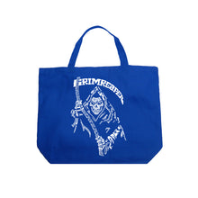 Load image into Gallery viewer, Grim Reaper  - Large Word Art Tote Bag