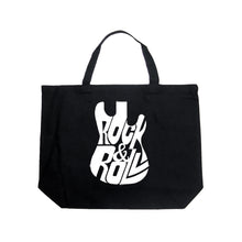 Load image into Gallery viewer, Rock And Roll Guitar - Large Word Art Tote Bag