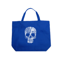 Load image into Gallery viewer, Rock n Roll Skull - Large Word Art Tote Bag