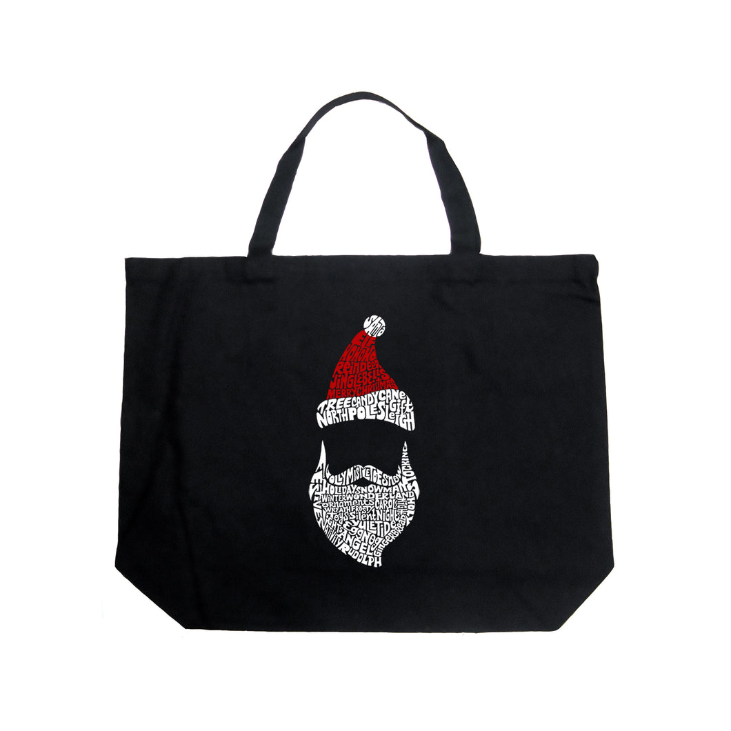 Santa Claus  - Large Word Art Tote Bag