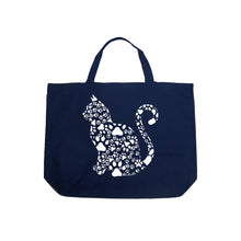 Load image into Gallery viewer, Cat Claws - Large Word Art Tote Bag