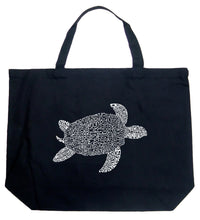 Load image into Gallery viewer, Turtle - Large Word Art Tote Bag