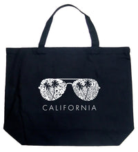 Load image into Gallery viewer, California Shades - Large Word Art Tote Bag