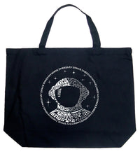 Load image into Gallery viewer, I Need My Space Astronaut - Large Word Art Tote Bag