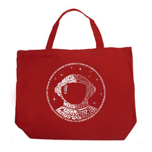 Load image into Gallery viewer, I Need My Space Astronaut - Large Word Art Tote Bag
