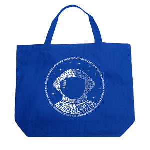 I Need My Space Astronaut - Large Word Art Tote Bag