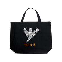 Load image into Gallery viewer, Halloween Ghost - Large Word Art Tote Bag
