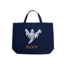 Load image into Gallery viewer, Halloween Ghost - Large Word Art Tote Bag