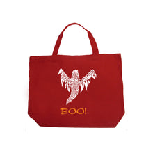 Load image into Gallery viewer, Halloween Ghost - Large Word Art Tote Bag