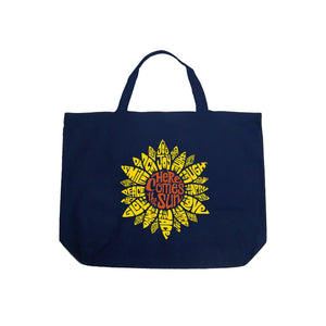 Sunflower  - Large Word Art Tote Bag