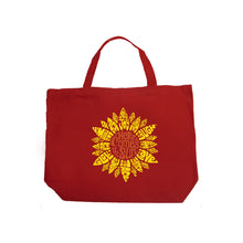 Load image into Gallery viewer, Sunflower  - Large Word Art Tote Bag