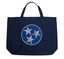Load image into Gallery viewer, Tennessee Tristar - Large Word Art Tote Bag