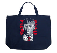 Load image into Gallery viewer, TRUMP Make America Great Again - Large Word Art Tote Bag