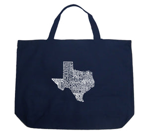 The Great State of Texas - Large Word Art Tote Bag