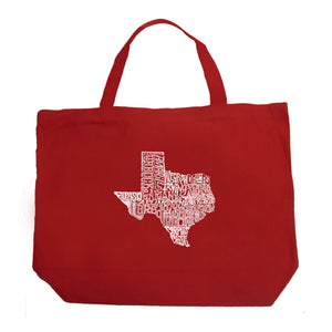 The Great State of Texas - Large Word Art Tote Bag