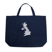 Load image into Gallery viewer, GOD SAVE THE QUEEN - Large Word Art Tote Bag