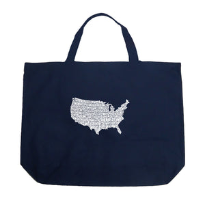 THE STAR SPANGLED BANNER - Large Word Art Tote Bag