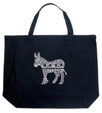 Load image into Gallery viewer, I Vote Democrat - Large Word Art Tote Bag
