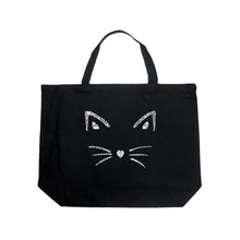 Load image into Gallery viewer, Whiskers  - Large Word Art Tote Bag